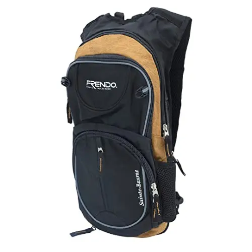 FRENDO SAINTE-BAUME CAMEL - Mochila de Senderismo 9L con Espalda Ventilada 3D Mesh