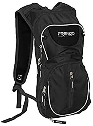 FRENDO Sainte Baume Noir - Mochila de Montaña 7.5-9L Expandible Ultraligera 530g