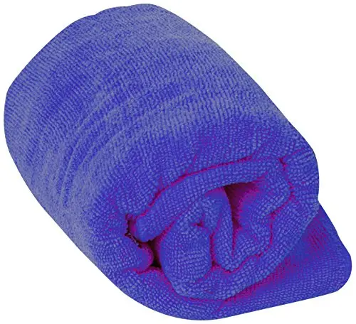 FRENDO Toalla Hiker 60x120 cm Azul - Toalla de Rizo para Senderismo y Viajes
