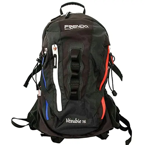 FRENDO VESUBIE TRICOLOR 16 - Mochila Senderismo Nylon Tricolor 16L con Funda Lluvia