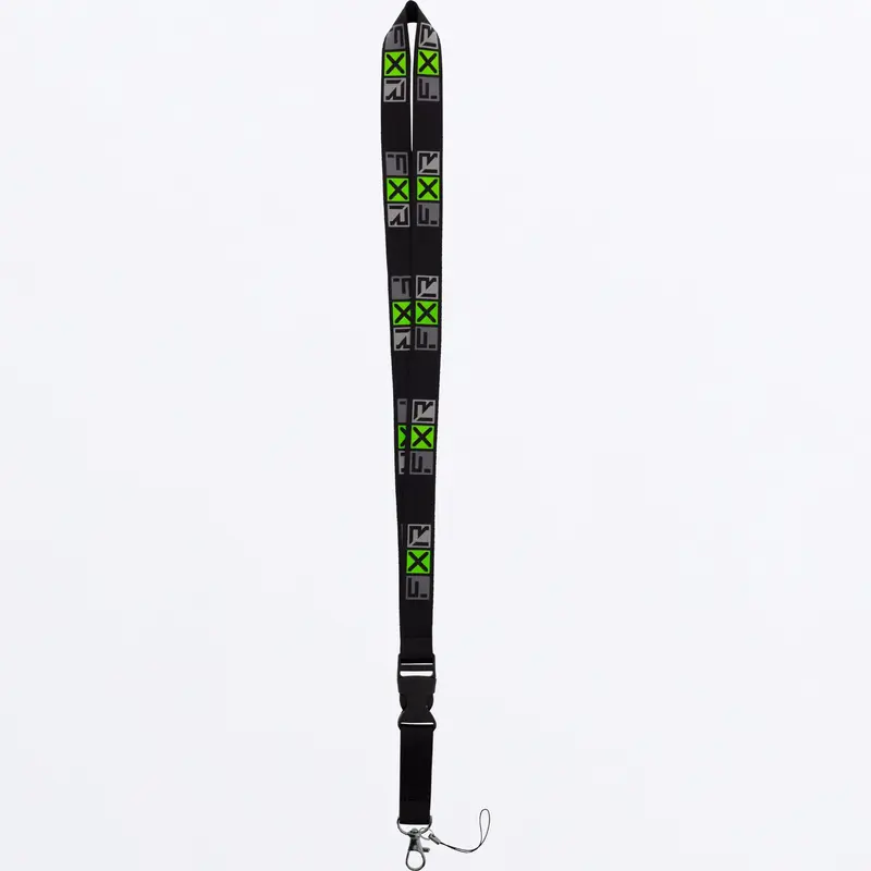 FXR LANYARD 24-BLACK/LIME