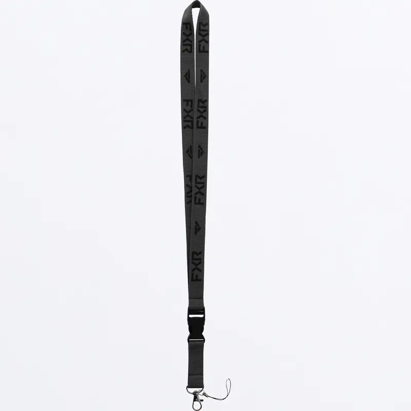 FXR LANYARD 24-CHARCOAL/BLACK