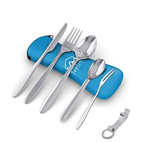 FYSHOP - Juego de Cubiertos Acero Inoxidable outdoor