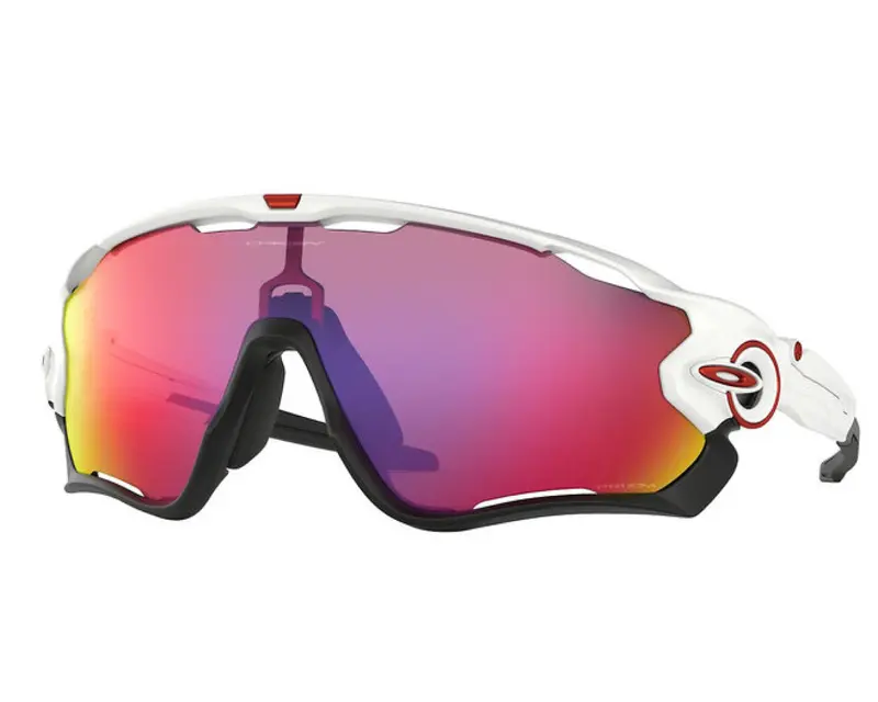 Gafas Oakley Jawbreaker Blanco Brillante con lentes Prizm Road
