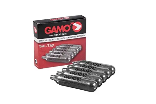GAMO Caja 12 Cargas CO2 12g - Cartuchos para Armas de Aire Comprimido