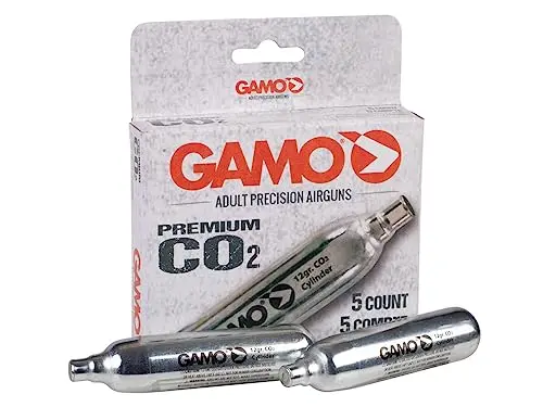 Gamo CO2 Caja de 5 Cargas, Adultos Unisex, Negro, Talla Única
