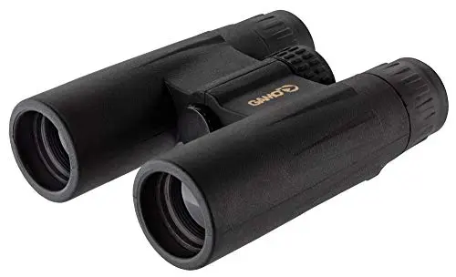 GAMO Prismáticos 10x32 Compactos DCF con Acabado de Goma Antideslizante