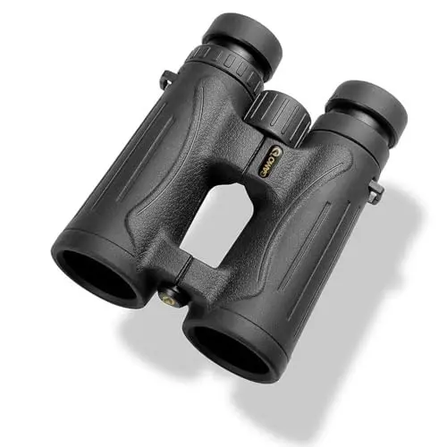 GAMO Prismáticos 10x42 Compactos DCF con Acabado de Goma