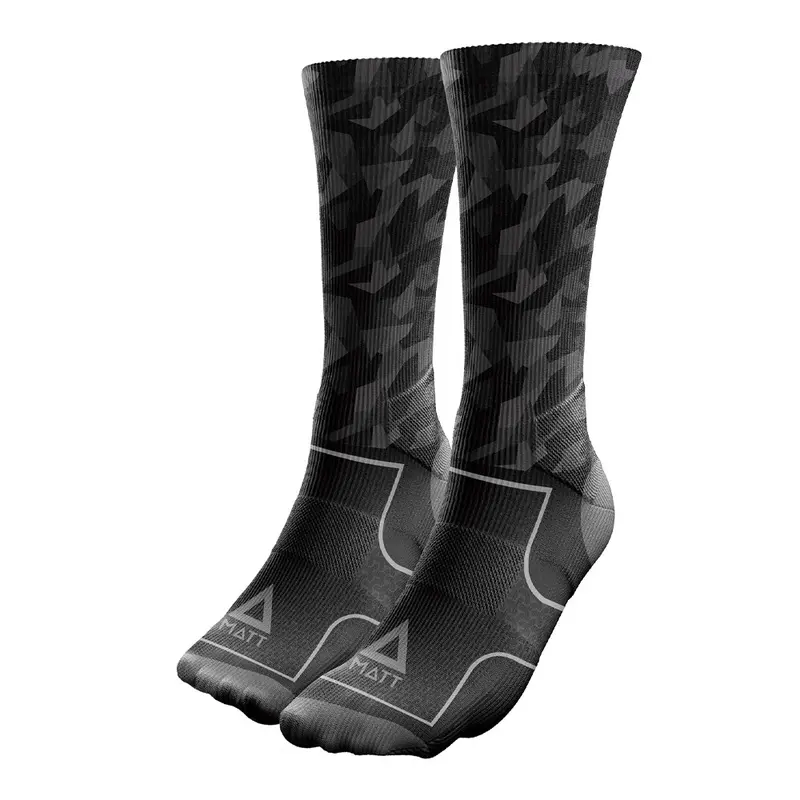 GEOMETRIC CAMO BLACK Calcetines Coolmax Pro
