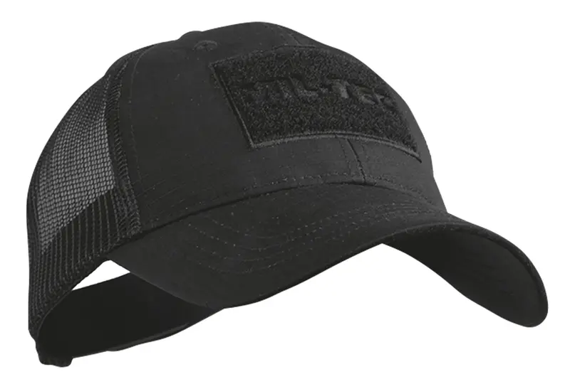 Gorra Baseball Trucker Negra Mil-Tec - Estilo Militar Urbano