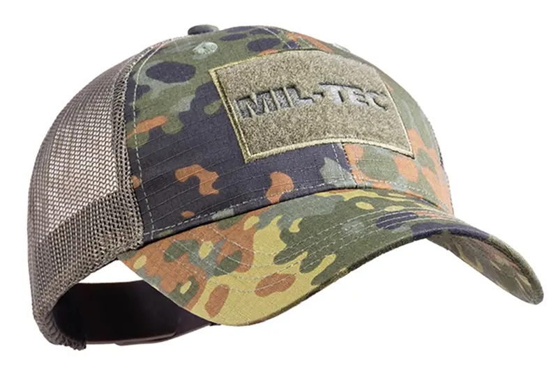 Gorra Mil-Tec Baseball Cap Trucker Flecktarn - Camuflaje Militar Transpirable