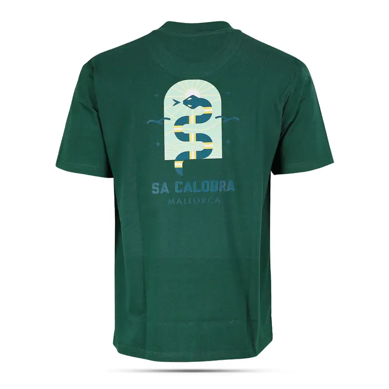 Groovy Mallorca Snake T-Shirt Evergreen