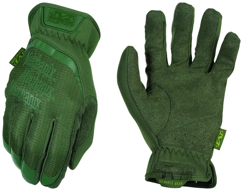 Guantes Tácticos Mechanix Wear FastFit Core 3 Olive Drab Talla S - Guantes de Trabajo Profesionales