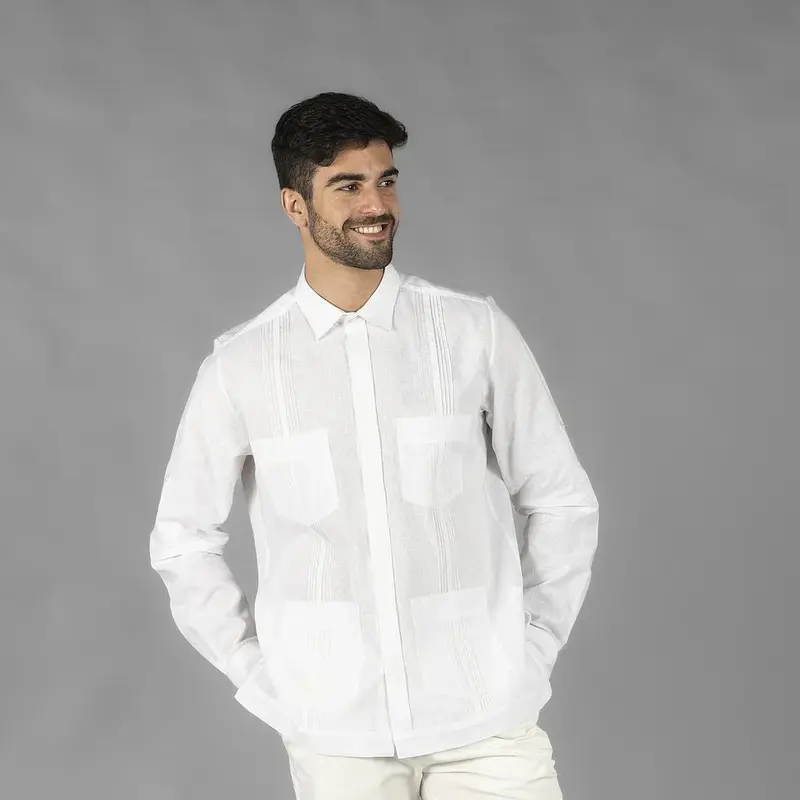 GUAYABERA HOMBRE CUELLO CAMISERO SALOMON