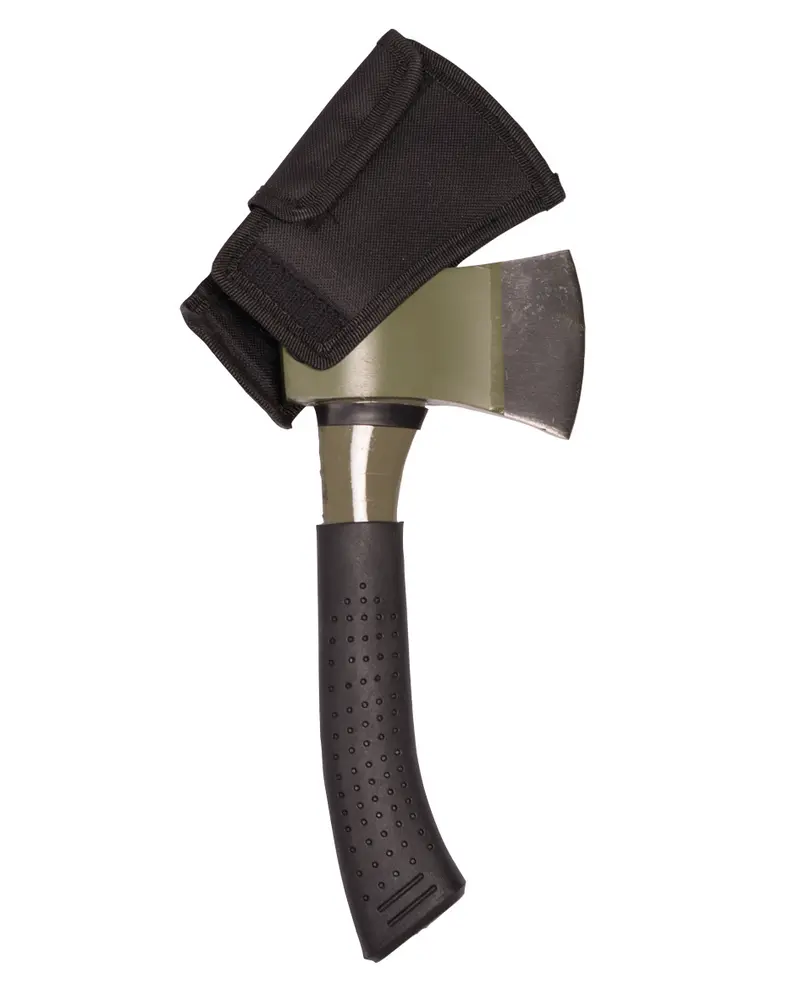 Hacha de Mano Mil-Tec de Acero Integral con Funda Protectora - 0.885kg