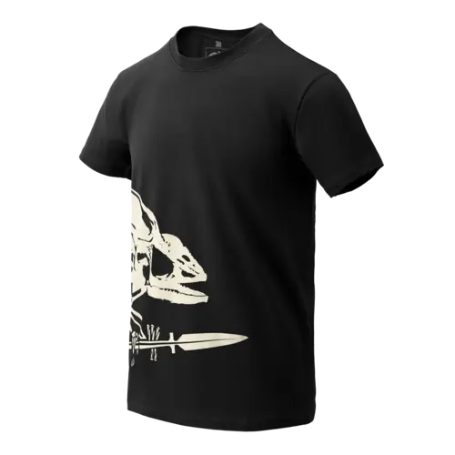 Helikon-Tex Camiseta Full Body Skeleton Hombre Negro XXL - Diseño Esqueleto Completo