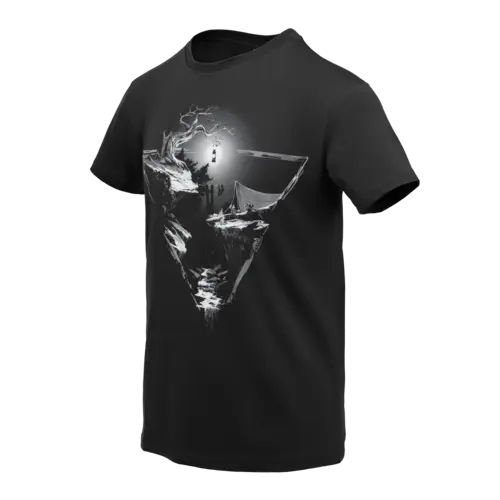 Helikon-Tex Camiseta Night Valley Algodón Premium Manga Corta Negro Talla