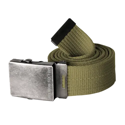 Helikon-Tex Cinturón de Lona Negro - Resistencia Militar para Uso Diario