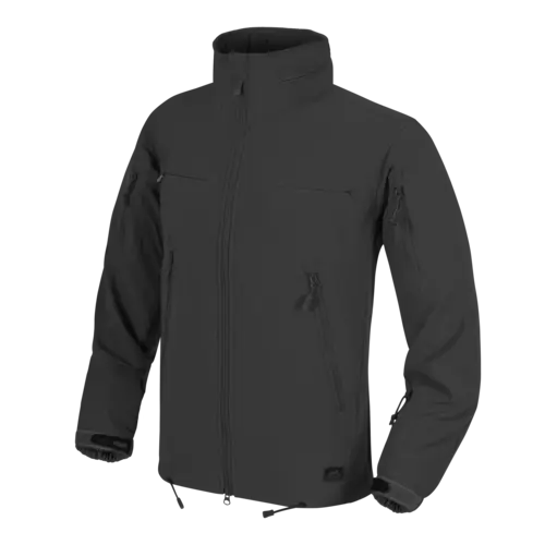 Helikon-Tex Cougar QSA + HID - Chaqueta Cortavientos Soft Shell Táctica Negro