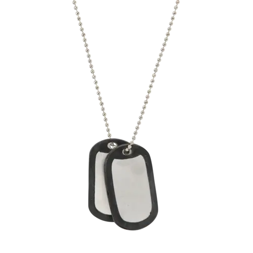 Helikon-Tex Dog-Tags Chapas Identificación Militares - Acero Inoxidable Premium