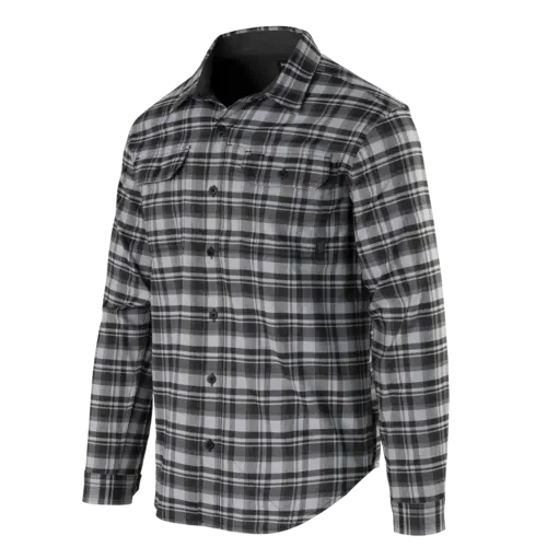Helikon-Tex GreyMan Camisa Táctica a Cuadros Gris - Mezclilla Negra Envejecida Talla