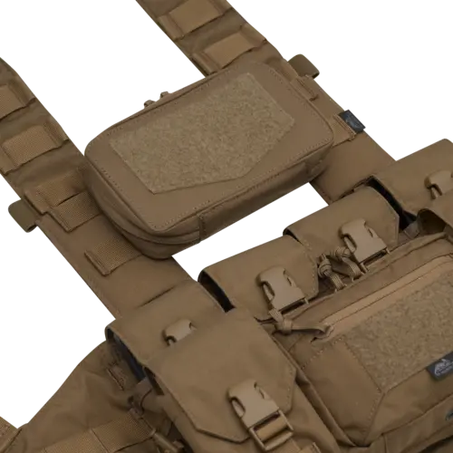Helikon-Tex Panel de Pecho Guardian Negro - Sistema Modular MOLLE Ultraligero