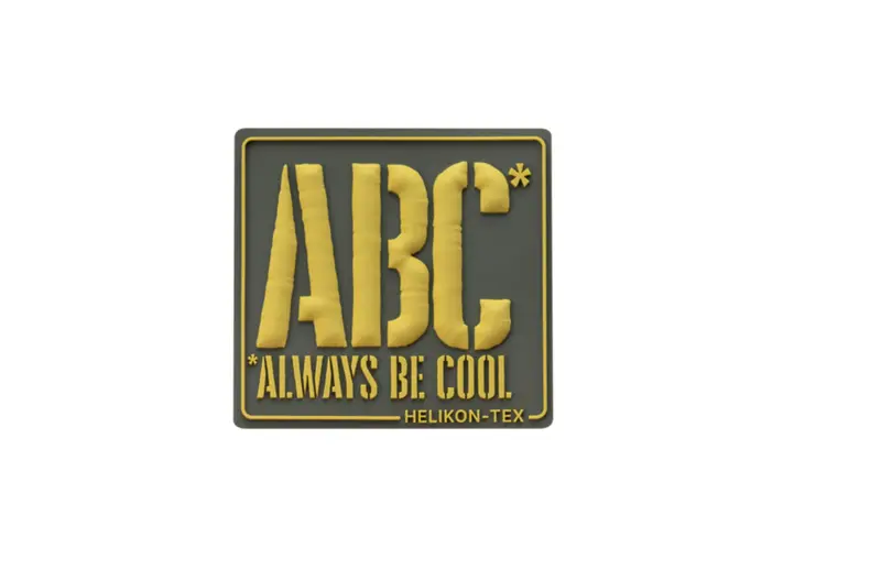 Helikon-Tex Parche ABC Always Be Cool Verde Militar - Parche Táctico Motivacional