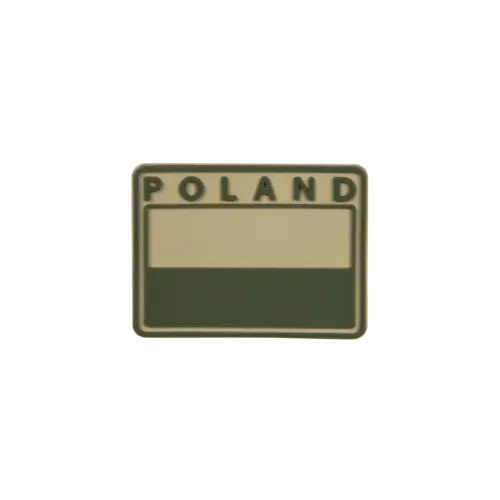 Helikon-Tex Parche Bandera Polonia Subdued PVC Kaki - Equipamiento Táctico