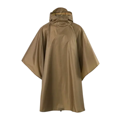 Helikon-Tex Poncho Ligero Impermeable Negro - Ultraligero 380g