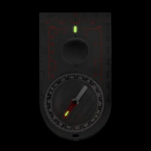 Helikon-Tex Scout Compass Mk2 Brújula Transparente Profesional Navegación Táctica