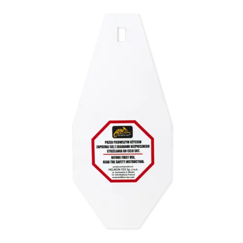 Helikon-Tex SRT Mini Alpha Target IPSC - Diana de Acero para Tiro Deportivo Blanca