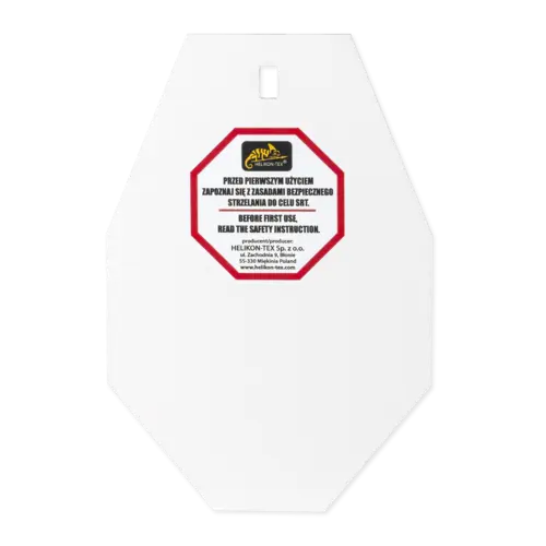 Helikon-Tex SRT Small Alpha Target - Objetivo de Acero Blanco para Tiro Táctico