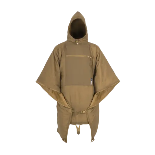 Helikon-Tex SWAGMAN ROLL PONCHO® Negro - Poncho Táctico Impermeable Ultraligero