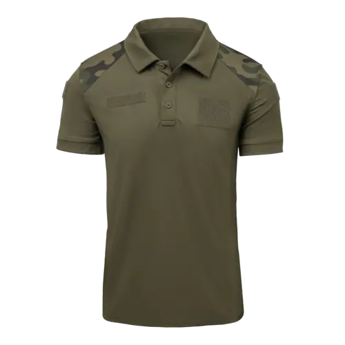 Helikon-Tex TopCool Lite - Polo Militar Verde Oliva PL Woodland Talla
