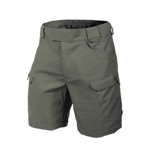 Helikon-Tex UTS Urban Tactical Shorts 8.5 - Pantalones Cortos Tácticos Ripstop Elástico Hombre Negro Talla