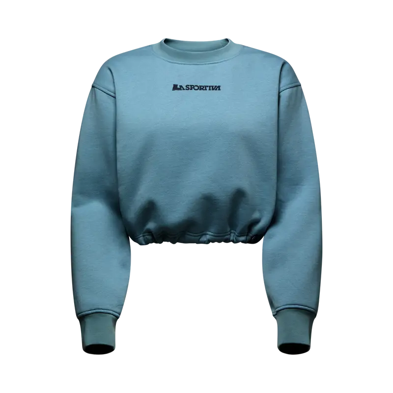 Heritage Logo Crop Sweater Mujer Sudadera La Sportiva