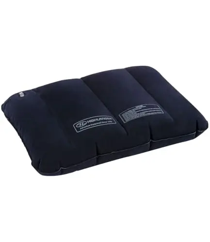 Highlander Air Pillow Blue - Almohada Inflable para Camping y Viajes