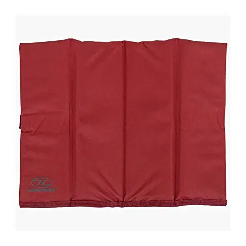 Highlander Alfombrilla Plegable para Asiento Rojo - Camping y Aire Libre