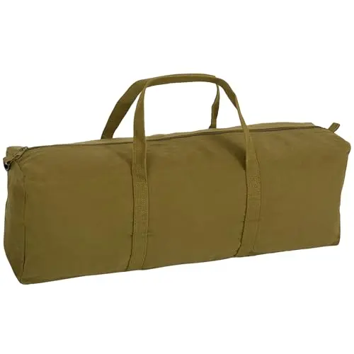 Highlander Bolsa de Herramientas 61cm Verde Oliva - Lona Resistente con Cremallera
