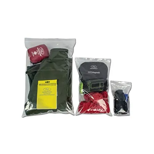 Highlander Bolsas Autosellantes para Botiquín de Primeros Auxilios - Camping y Aire Libre