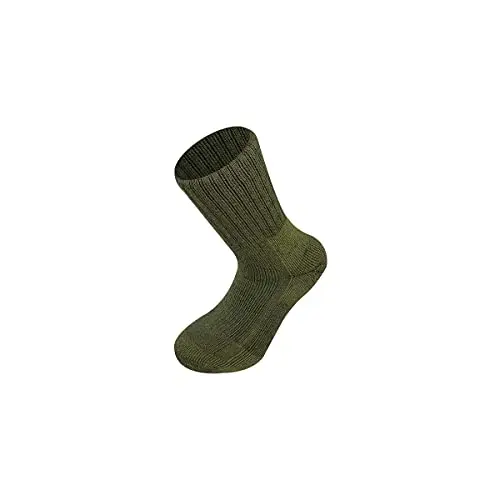 Highlander Calcetines Militares Noruegos de Lana Natural - Secado Rápido y Refuerzo