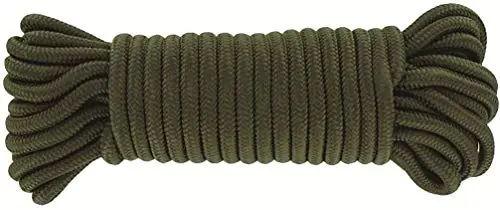 Highlander Cuerda Multiusos 9mm x 15m - Poliéster Resistente Verde Oliva