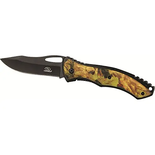 Highlander Eagle Camo Knife - Cuchillo Plegable 8cm Acero Inoxidable 420A