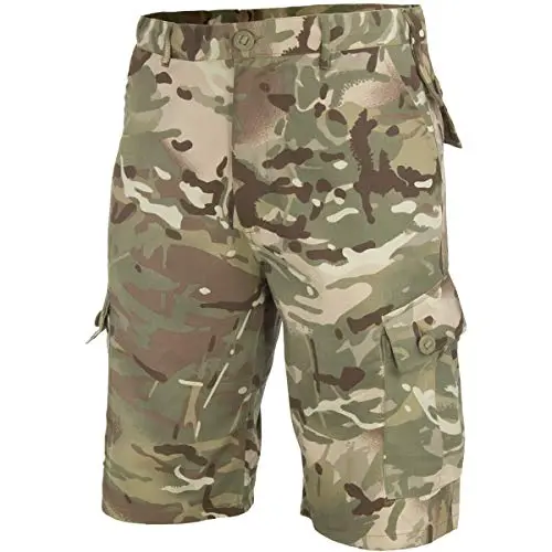 HIGHLANDER Elite Shorts HMTC Hombre Talla 40W - Pantalones Cortos Cargo Tácticos