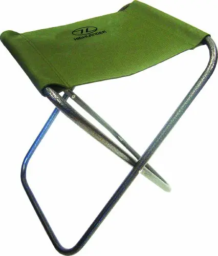 Highlander Fishing Stool Olive - Taburete Plegable para Pesca y Camping