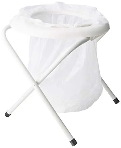 Highlander FUR004 Inodoro Portátil Plegable - Estructura Aluminio 90kg - Incluye 6 Bolsas