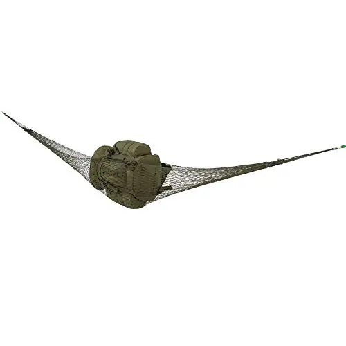 Highlander Gear Store Hammock - Hamaca de Nylon Mesh Verde Oliva para Camping