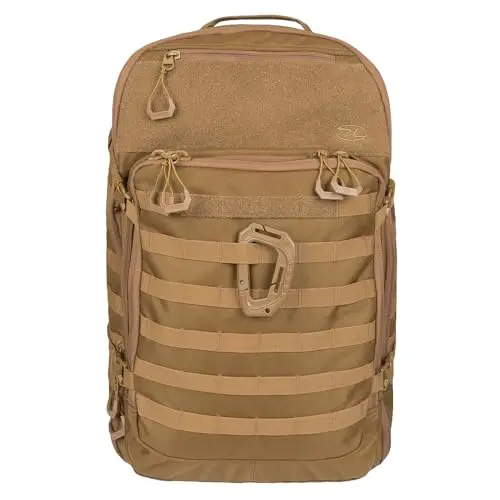 Highlander HARRIER Mochila Táctica 45L - Apertura Clamshell Completa con Sistema MOLLE y Espalda Acolchada
