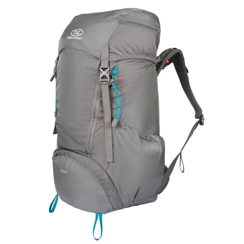 Highlander Ivar Mochila 40L Steel Grey - Sistema Airvent y Cubierta Lluvia Integrada