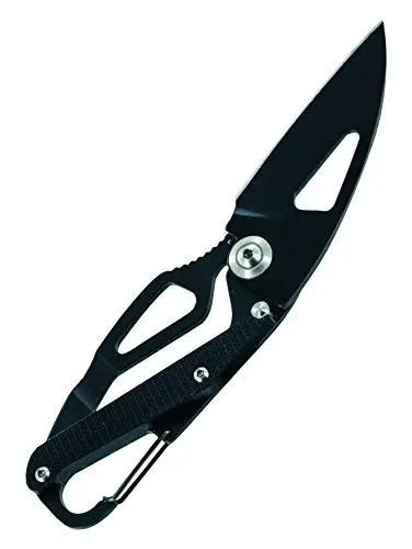 Highlander Merlin Karabiner Knife - Cuchillo de Bolsillo con Mosquetón 8cm